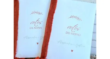 Par de Cadernos de Votos Personalizados