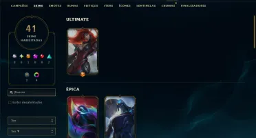 Platina 1 com 40 Champs e 41 Skins