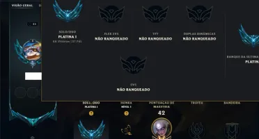 Platina 1 com 40 Champs e 41 Skins
