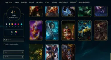 Platina 1 com 40 Champs e 41 Skins