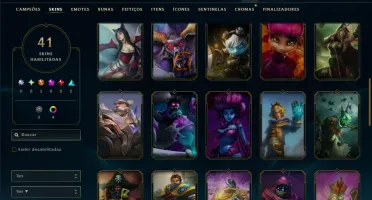 Platina 1 com 40 Champs e 41 Skins