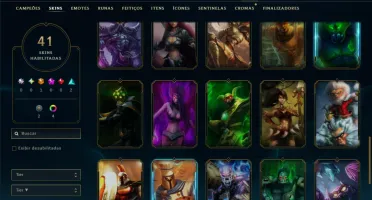 Platina 1 com 40 Champs e 41 Skins