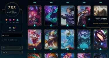Conta lol 355 Skins Platina 4