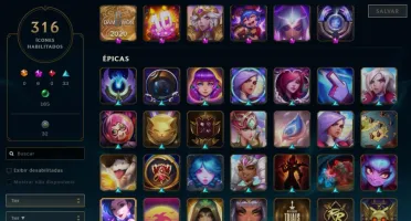Conta lol 355 Skins Platina 4