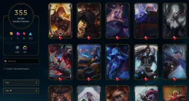 Conta lol 355 Skins Platina 4