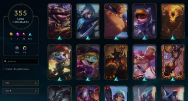 Conta lol 355 Skins Platina 4