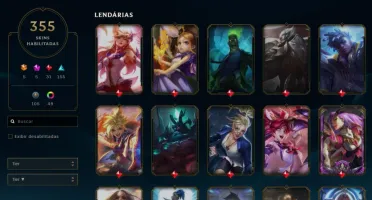 Conta lol 355 Skins Platina 4