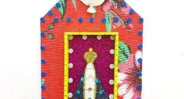 Capelinha de Madeira e Chita "N. S. Aparecida"