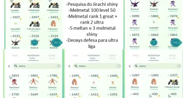 Conta Pokémon Go Level 50 - Shundos e lendários 100%
