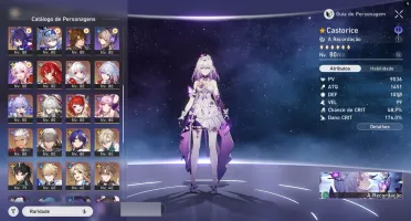 Castorice E2 S1 + 37 Personagens 5 Estrelas Conta End Game
