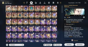 Castorice E2 S1 + 37 Personagens 5 Estrelas Conta End Game