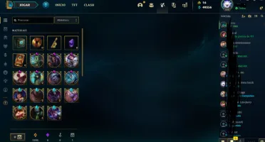 Conta de lol lvl 403 e 167 skins