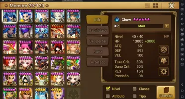 Conta summoners war global com 28 nat 5 - PVE completo