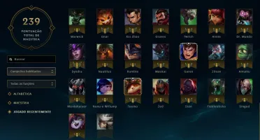 Conta de League OF Legends Lev:47 Champions:84 Skin:19