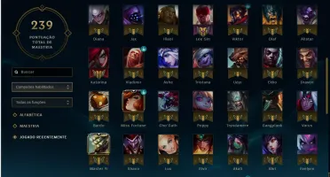 Conta de League OF Legends Lev:47 Champions:84 Skin:19