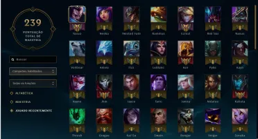 Conta de League OF Legends Lev:47 Champions:84 Skin:19