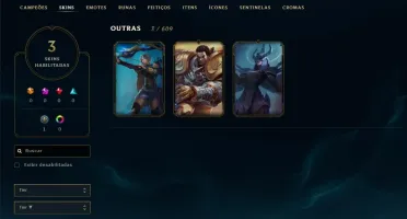 conta lol level 30 unranked