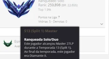 Conta Lol - Mmr Insano
