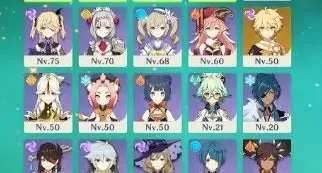 CONTA GENSHIN AR50 KAZUHA+EULA+DILUC+ALOY / BANNER GARANTIDO
