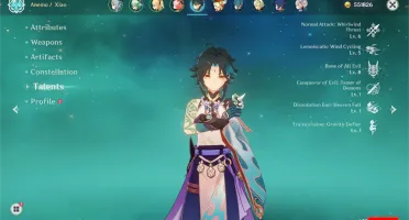 AR 51 GANYU + XIAO + KLEE + JEAN E ALOY