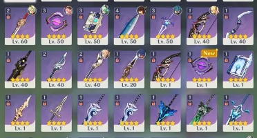 AR 51 GANYU + XIAO + KLEE + JEAN E ALOY