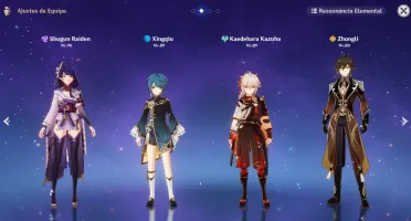🔴AR 55 ⭐ Shogun Raiden, Kazuha, Zhongli + 20k de gemas ⭐🔴