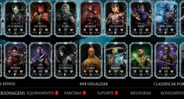 MK Mobile Conta Android Maximizada com Quase Todos os Épicos