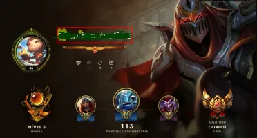 CONTA DE LEAGUE OF LEGENDS, OURO 2 MAIN MID LVL46