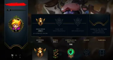 Conta League of Legends Ouro 1 barata