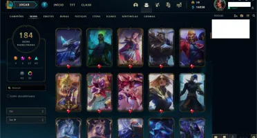Conta League of Legends GOLD 4 / 184 Skins