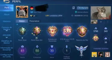 CONTA C/ 41 HEROIS + 30 SKINS + 60k GOLD