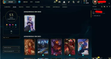 CONTA LEAGUE OF LEGENDS