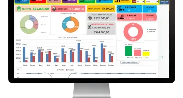Controle Financeiro Fluxo Caixa 8Mil Planilhas