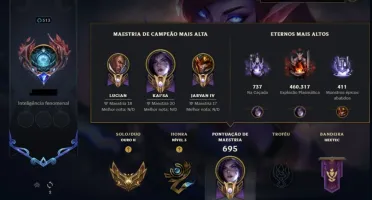 Conta LOL| 200+ Skins | Único Dono | Ouro II