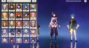 Conta AR 55, 11 personagens 5*, 2 armas 5* e mais..