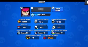 Conta brawl stars 28k de troféus, todos os brawlers