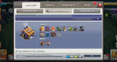 Cv 14 Sem Supercell Id - Level 173 - 3K Gemas E Vários Itens