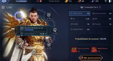 Mir4 Guerreiro Nivel 77 com 93k de CP, Itens full dano.