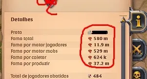 ✅Quase full BESTA E ESPADA✅ 1650 PA ✅ 580 M DE FAMA ✅PVE/PVP