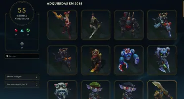CONTA LEAGUE OF LEGENDS-CONTA SEASON 1-LVL 137-774 SKINS++++