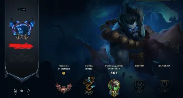 Conta league of legends com 185 skins por 12 reais!!!