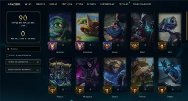 Esmeralda 1 com 40 Champs e 7 Skins