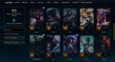 Esmeralda 1 com 40 Champs e 7 Skins