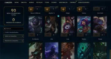 Esmeralda 1 com 40 Champs e 7 Skins