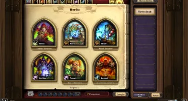 Conta de Hearthstone com todos os "Heróis Dourados".