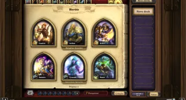 Conta de Hearthstone com todos os "Heróis Dourados".