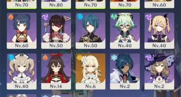 AR - 44  Venti, Klee, Keqing, Jean