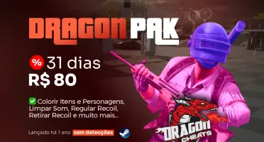 Cheat PUBG Dragonpak Chave 31 Dias
