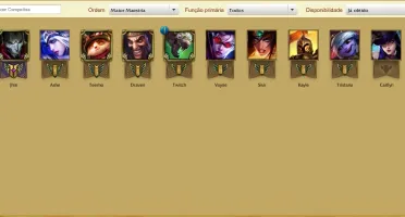 CONTA LEAGUE OF LEGENDS BR- 1 SKINS - 10 CHAMPS - UNRANKED