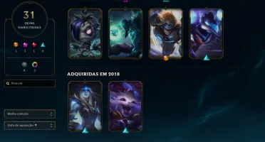 Conta de lol lvl 84 - 2 Skins vitoriosas League of Legends